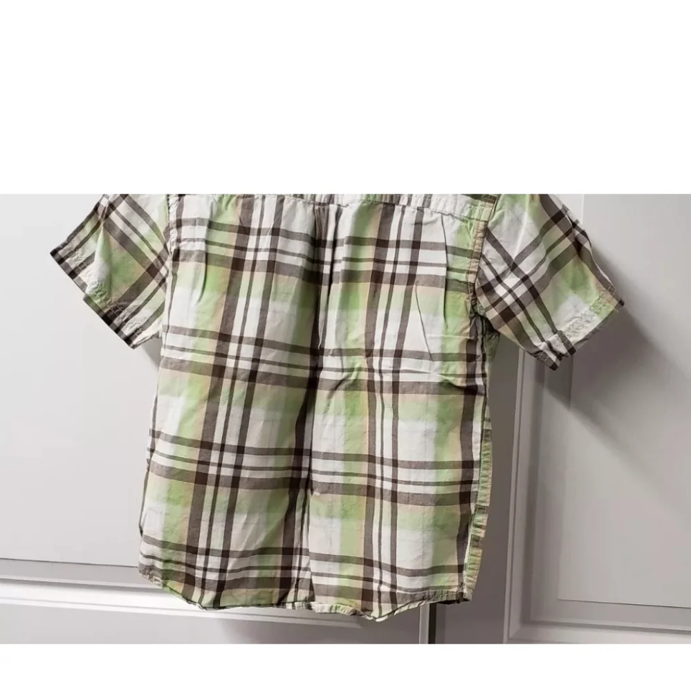 Gymboree Boys Button Up Shirt Size: XS 3-4 Short Sleeve
